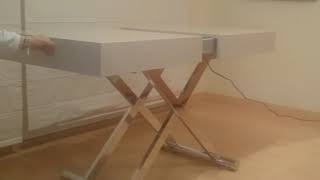 Mesa de centro para salón regulable en altura con motor y extensible