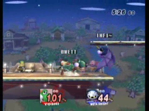Bwett (Yoshi) vs Infinity (Metaknight) 1