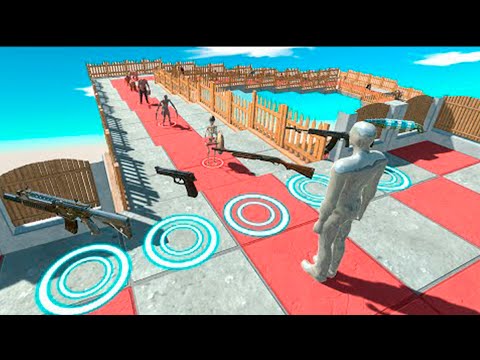 🔥FPS EXTREME DEATH FALL - ALL GUNS vs ALL UNITS - Animal Revolt Battle Simulator