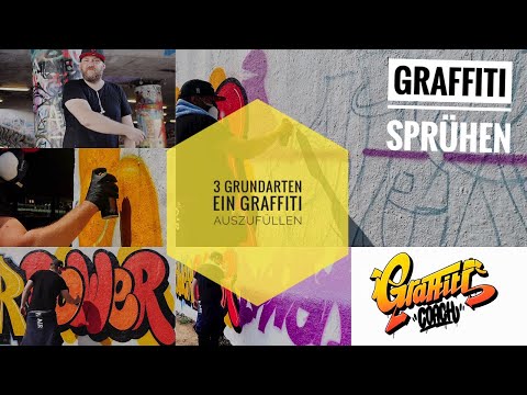 Graffiti Sprühen - Die 3 Grundarten ein Graffiti auszufüllen - Basics - Graffiti Coach