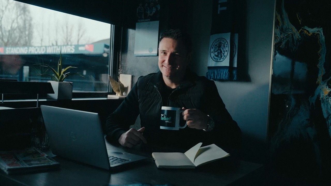 Rightmove signs Macclesfield FC owner Rob as &lsquo;Chief Belief Officer&rsquo; ahead of landmark match - YouTube