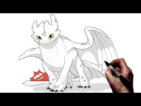 How To Draw Toothless | Step By Step | How To Train Your Dragon