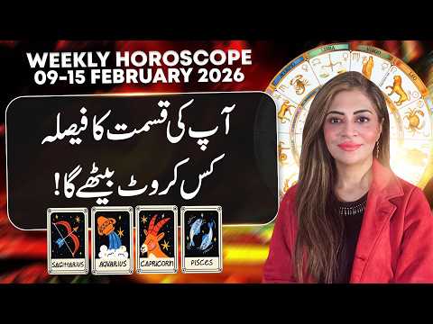 Weekly Horoscope | Sagittarius | Capricorn | Aquarius | Pisces | 09-15 Feb 2026 | Unsa Shah