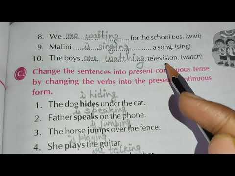 Class-4 | English Grammar Lesson-18 Present Continuous Tense