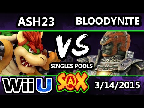 S@X Monthly - Bloodyknight (Ganondorf) Vs. Ash (Bowser) - SSB4 Singles Pools - Smash 4