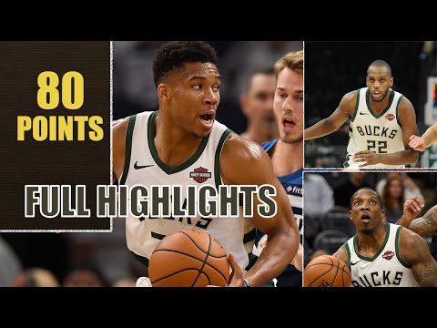 Giannis Antetokounmpo, Middleton & Bledsoe combined 82 points to blow-out Timberwolves | Nov 4 2019