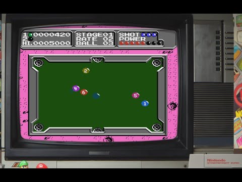Lunar Ball (Lunar Pool) 1985 Бильярд Игра Денди(NES).