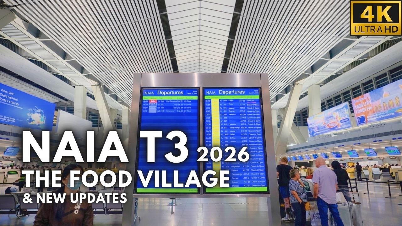 NAIA T3 is Changing! 🇵🇭 New Food Village & 2026 Modernization Update [4K]