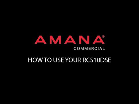 Amana RCS10DSE Operate