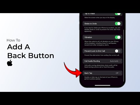 How to Add a Back Button on iPhone(iOS 18)?