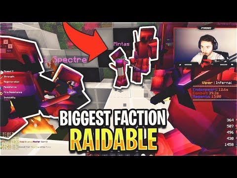 (FACECAM) this is how we made the BIGGEST FACTION on the server RAIDABLE... *RICH* | Minecraft HCF