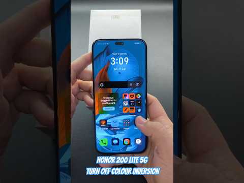 Honor 200 Lite 5G Turn off Colour Inversion