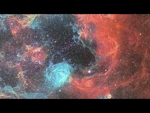 【8K】一张图片近十亿像素？大麦哲伦星系狼蛛星云宇宙全貌，送给你一整片星空