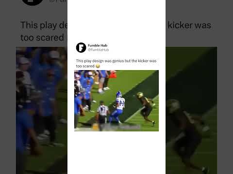 The kicker RUINED this perfect play 😭
