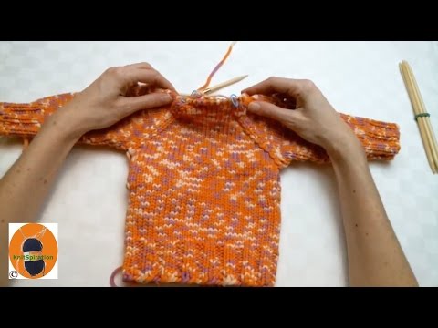 Let's knit! - Raglan sweater, calculating and knitting raglan bias