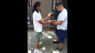 Righteous Ruler & Cee Justice Allah (MIA) building on Wing Chun (Chi Sau) before Show & Prove