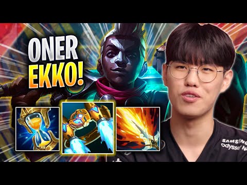 ONER CRAZY GAME WITH EKKO! - T1 Oner Plays Ekko JUNGLE vs Kha'zix! | Season 2023