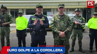 Duro golpe al grupo delincuencial la cordillera