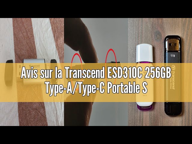 Vídeo relacionado con Transcend Portable SSD ESD310C 256GB Tipo-A/Tipo-C Compatible con PS4/PS5 Negro - TS256GESD310C