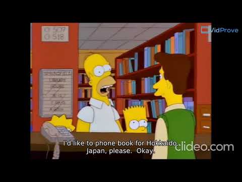 Homer calls Japan - Homero llama a Japón