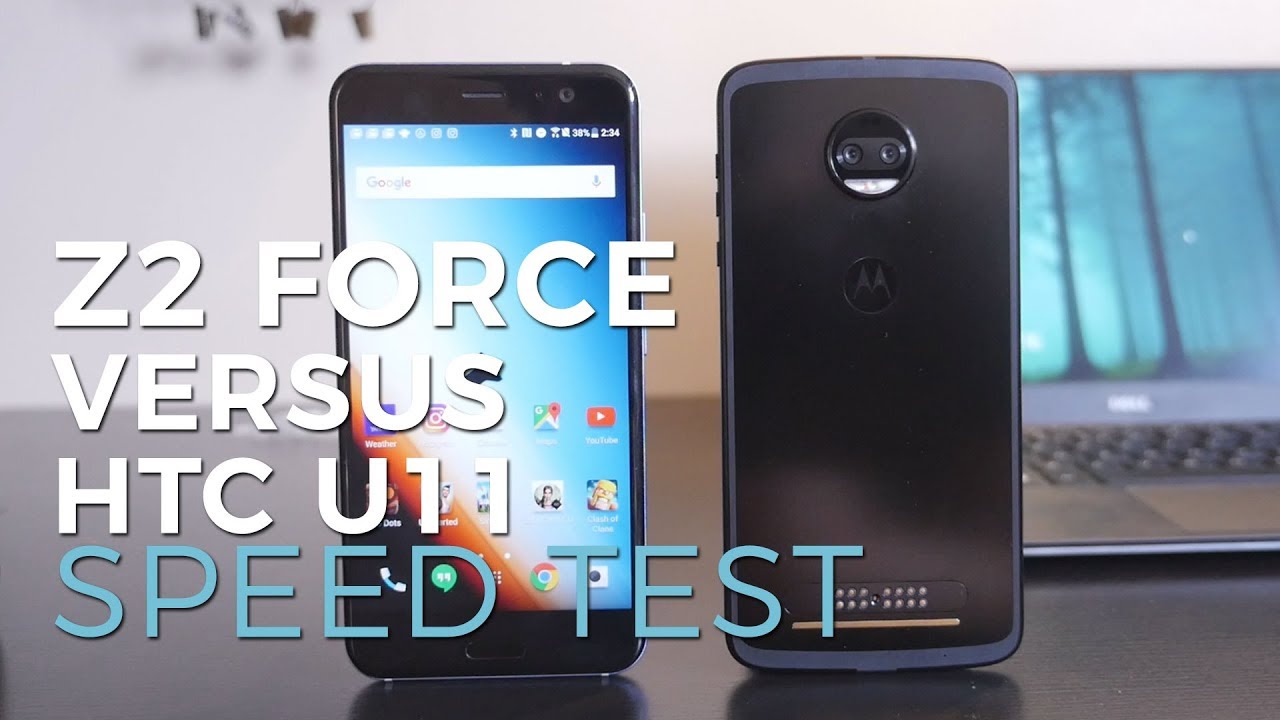 Moto Z2 Force versus HTC U11: speed test