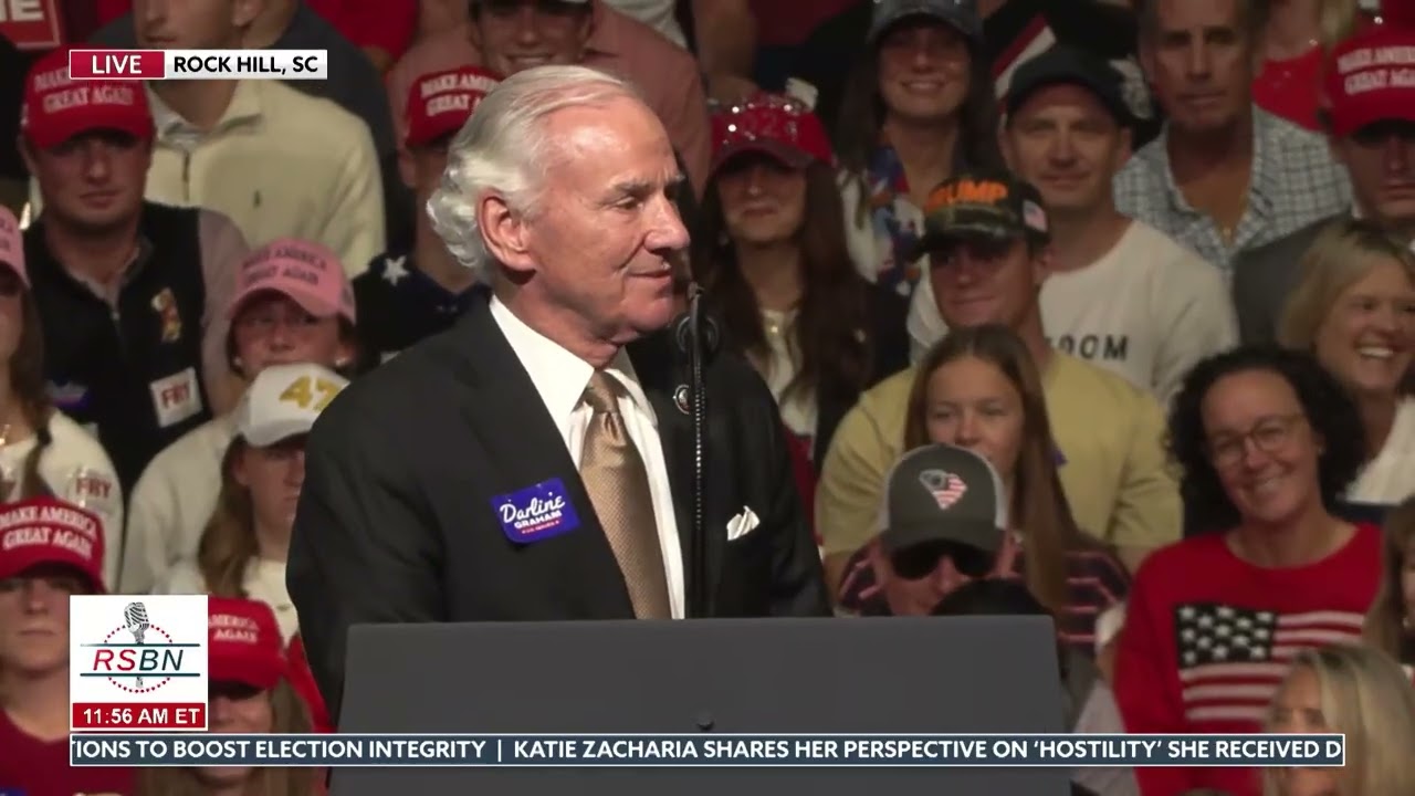 SC Crowd Joins In Henry McMaster's "Fight, Fight, Fight" Chant Ahead of Trump's Speech - 10/29/26