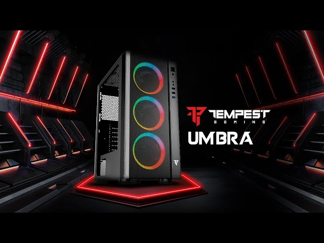 Torre ATX Tempest Umbra RGB Nera video