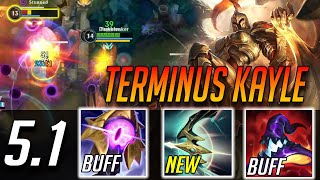 WILD RIFT TERMINUS KAYLE WITH BUFFED AP ITEMS 1 SHOTS LATE GAME