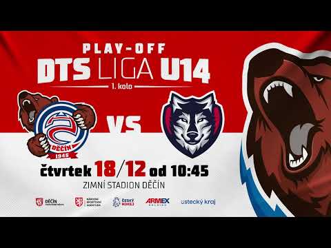 DTS 1. kolo play-off U14: HC Děčín vs. HC Pilsen Wolves - 18.12.2025