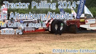 preview picture of video 'Tractor Pulling 2014, Le Coiffeur stage 8, 3,800 PS, Deutsche Meisterschaft'