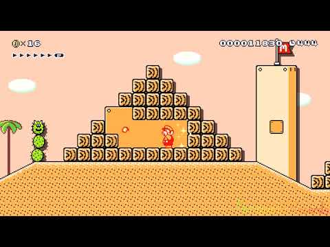 Super Mario Maker 2: Pyramids in the hot desert