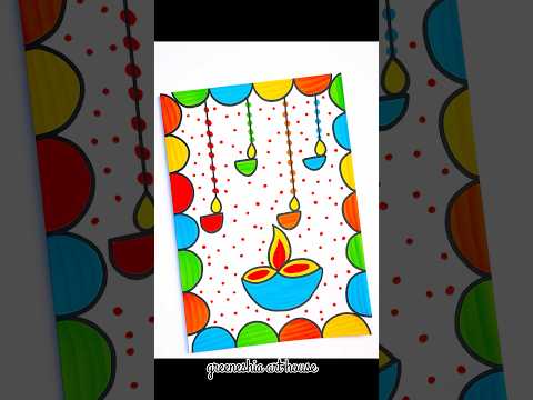 ✨ Happy Diwali 2025 | Beautiful Diwali Card 🪔 #shorts  #youtubeshorts #FestiveWithShorts #diy