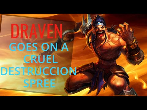 DRAVEN GOES ON A CRUEL DESTRUCCION SPREE!!! •DIAMOND ELO• Best Draven World - Vincent´s Draven