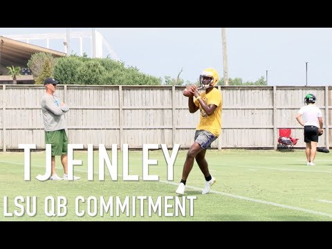 Watch LSU QB Commitment TJ Finley Throw Passes At Skills Camp