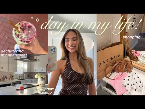 DAY IN MY LIFE VLOG as a 23 y/o 🛍️✨ shopping, clothing haul, decluttering, trying new products, etc!