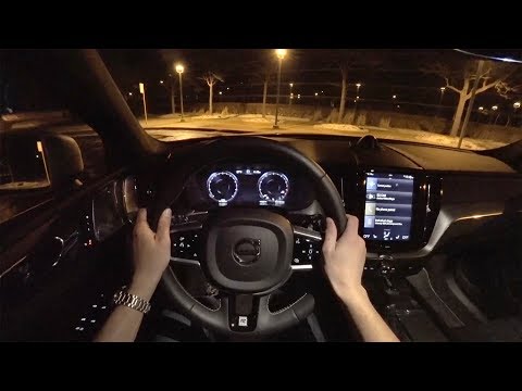 2018 Volvo XC60 T6 AWD R-Design - POV Night Drive (Binaural Audio)