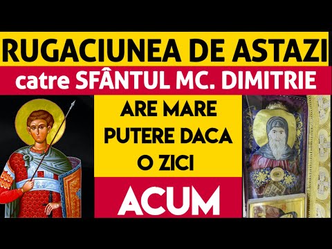 Rugaciune Foarte Puternica ✝️ catre Sfantul Mare Mucenic Dimitrie 🛑Cu Efect Imediat in anul 2022🛑