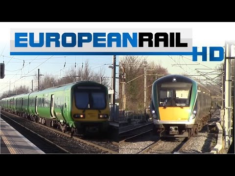 Iarnród Éireann Irish Rail 29000 DMU 29009 passes & 22000 DMU 22037 Enterprise passes Clontarf Road