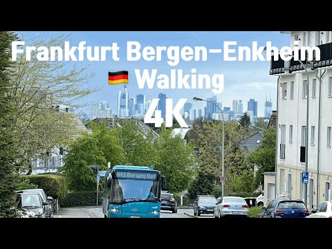 🇩🇪 4K Frankfurt Bergen-Enkheim Walking 독일 프랑크푸르트의 노원구 베르겐-엔크하임 산책