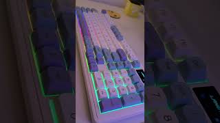 Teclado gamer para setup branco
