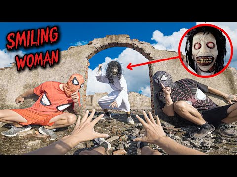 Team Spider Man Vs Smiling Woman Escape | Rescue Venom (Horror Parkour POV)