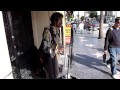 Jimi Hendrix look-alike on Hollywood Blvd 