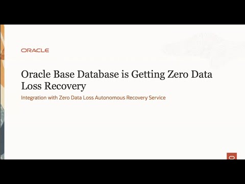 Oracle Base Database Service is Getting Zero Data Loss Recovery