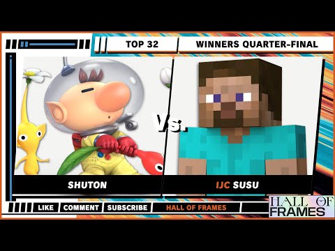 Hall of Frames - TOP 32 - Shuton (Olimar) VS Susu (Steve) - Super Smash Bros. Ultimate - SSBU