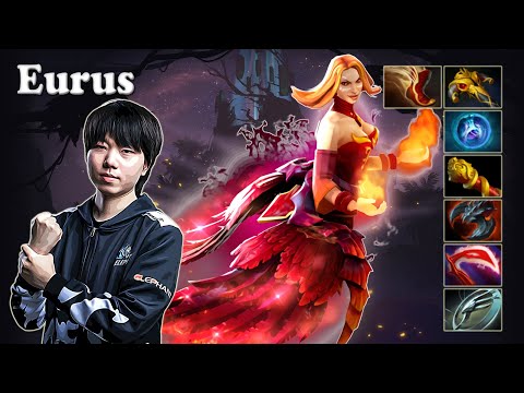 Eurus - Lina Midlane | Dota 2 7.29d Gameplay