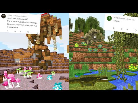 THE MINECRAFT BIOME THAT YOU REQUEST TO MODIFY