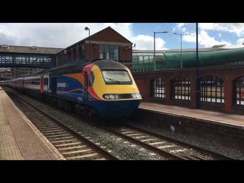East Midlands Trains HST Power Cars 43059+43045 At Barnsley From Sheffield To Neville Hill Depot