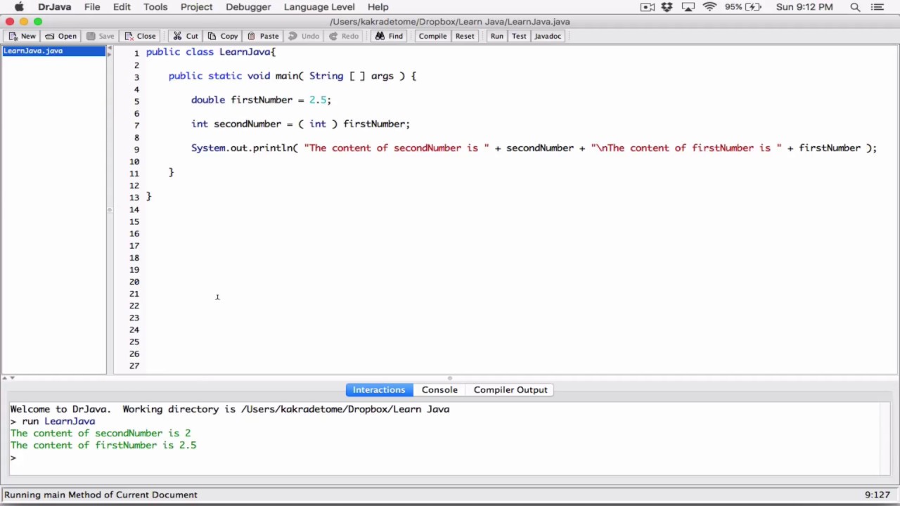 41. (Part 2) Type casting / Cast Operators - Learn Java
