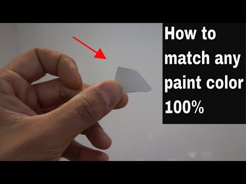 How to match paint color 100% the easy way