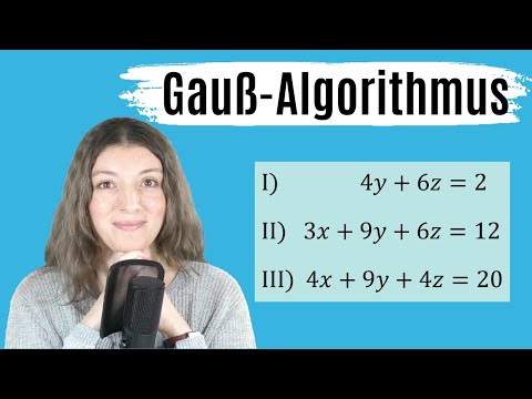 GAUß ALGORITHMUS (Lineare Gleichungssysteme lösen)